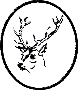 Cerf en médaillon